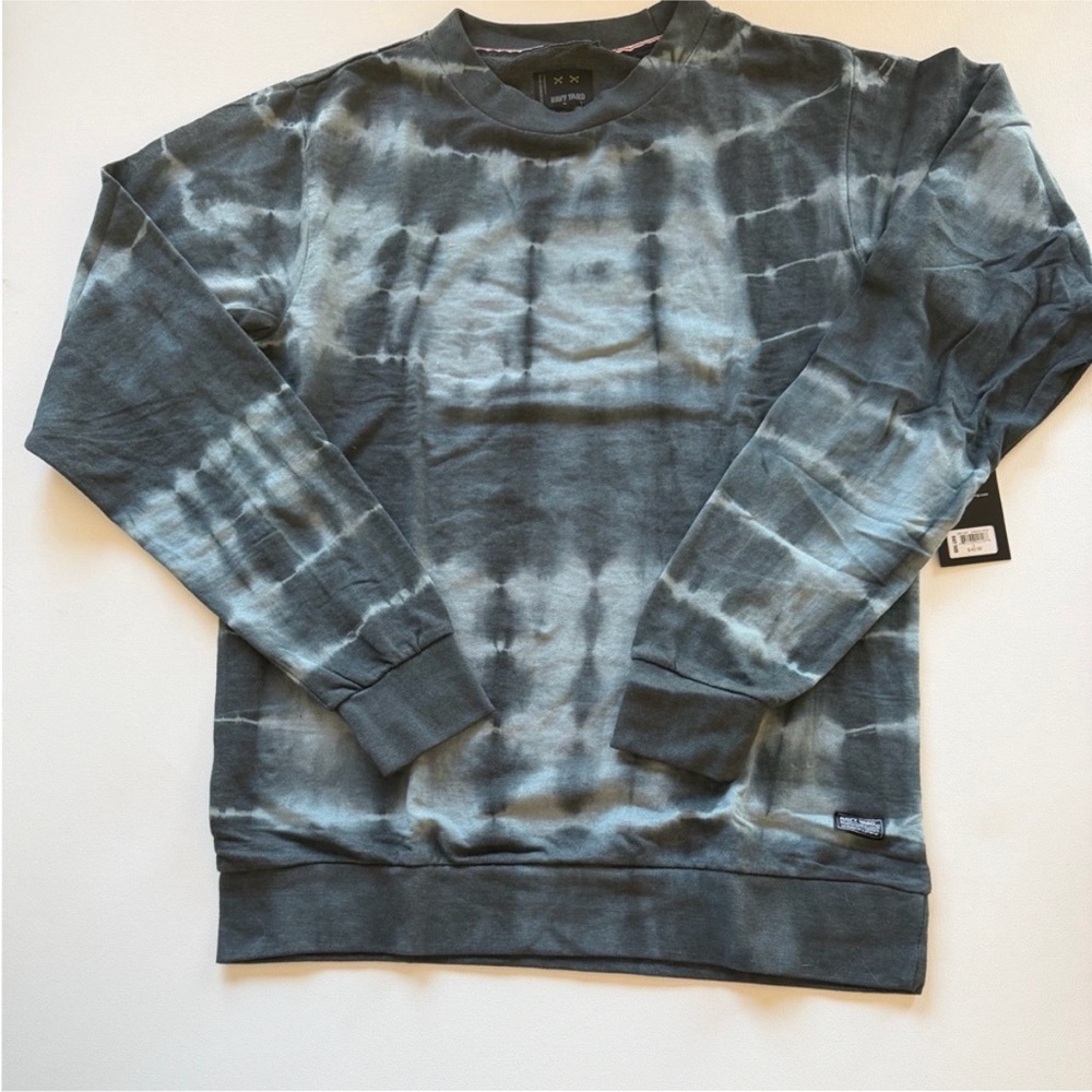 Navy Yard Men's Tie-Dye Sweater - Navy Gray Medium NWT - Picture 2 of 5
